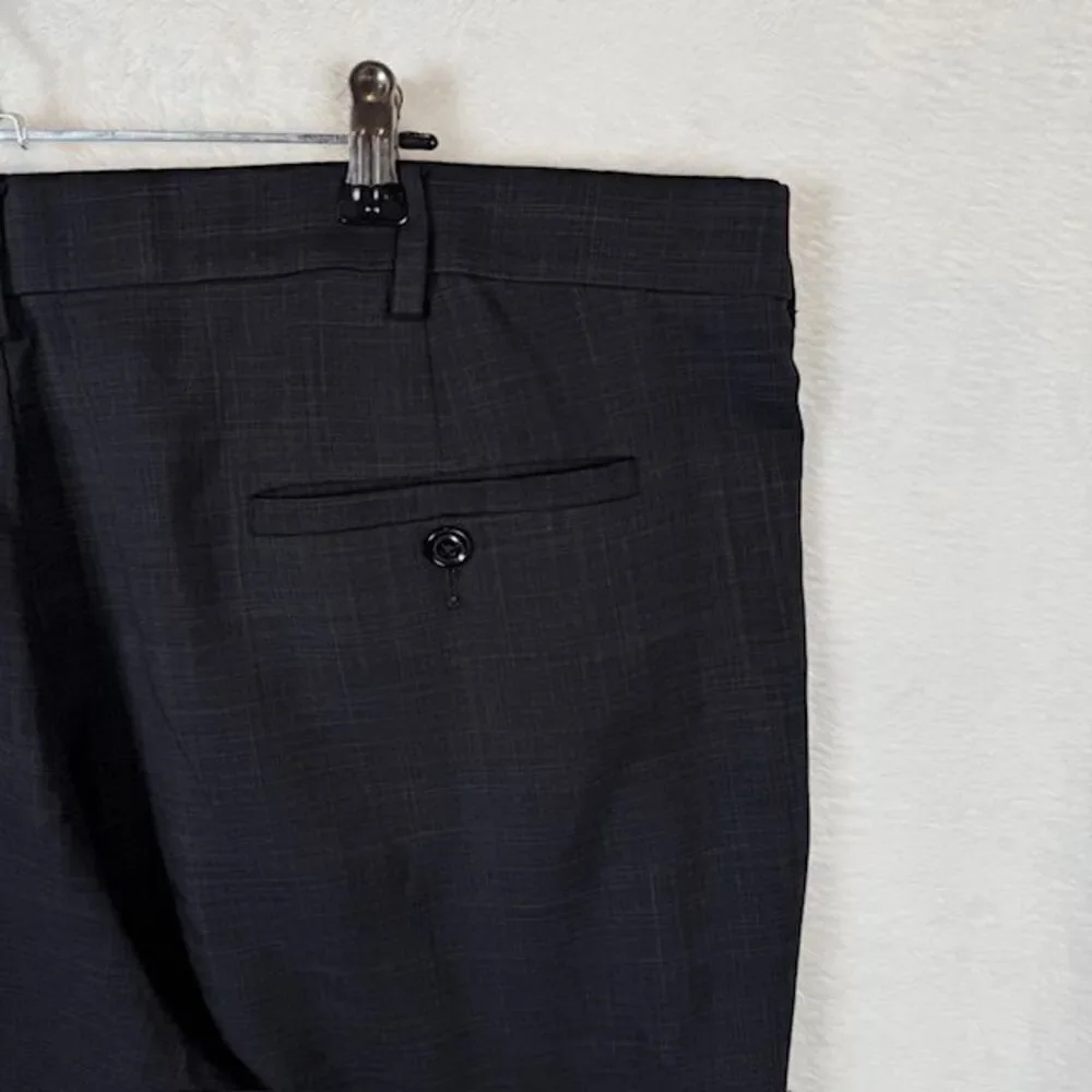 Savane Stretch Comfort Dress Pants Charcoal Gray 40x30 Trousers Slacks‎ Business